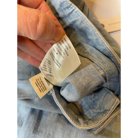 Pilcro and the Letterpress Mina Wide Leg Culottes Denim Shorts Size 26 NWT $98 - Picture 6 of 9